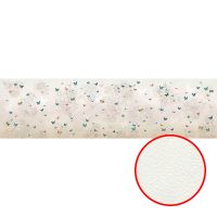 Фреска Ortograf Цветы 33899 Фактура флок FLK Флизелин (9,8*2,7) Серый, Цветы/Бабочки — фото 1, Фрески