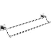 Полотенцедержатель Azario Rina AZ-87002 двойной Хром — фото 1, Полотенцедержатели