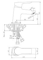 Смеситель для раковины Olive's Sevilla 20100SV Хром — фото 3, Смесители для раковины
