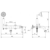 Товар: Смеситель для ванны Cezares Aphrodite APHRODITE-VDM-03/24-Bi Золото 24 карат - фото 2 Смеситель для ванны Cezares Aphrodite APHRODITE-VDM-03/24-Bi Золото 24 карат — фото 2, Смеситель для ванны