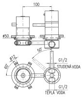 Смеситель для душа Rav Slezak 4 X482T хром — фото 2, Смеситель для душа