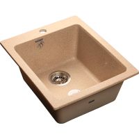 Кухонная мойка GranFest Practic GF-P505 Песочная — фото 1, Кухонные мойки