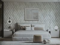 Обои Alessandro Allori Provasi 2507-1 Винил на флизелине (1,06*10) Серый/Серебряный, Геометрия/Ромб — фото 2, Обои для стен