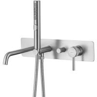 Смеситель для ванны Allen Brau Priority 5.31A06-BN Никель брашированный — фото 1, Смесители