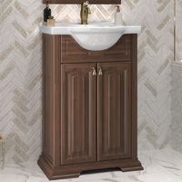 Тумба под раковину Opadiris Риспекто 55 00-00005752 Орех антикварный — фото 1, Мебель для ванной