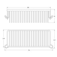 Полка корзина Artwelle Universell 4134 Хром — фото 4, Полки для ванной и душа