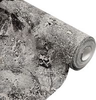 Обои Wiganford by Solo Milenium II AK2621 Винил на флизелине (1,06*10,05) Черный/Серый, Мрамор/Штукатурка — фото 2, Обои для стен