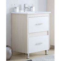 Тумба под раковину Corozo Верона 65 SD-00000310 Лайн Белая — фото 1, Мебель для ванной