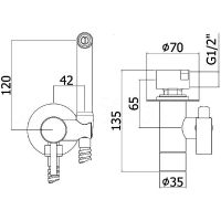 Товар: Гигиенический душ со смесителем Webert Sax Evolution SE870303010 Золото - фото 2 Гигиенический душ со смесителем Webert Sax Evolution SE870303010 Золото — фото 2, Душевое оборудование. Душевая программа