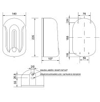 Товар: Диспенсер для жидкого мыла Nofer Automatics 03033.W Белый - фото 3 Диспенсер для жидкого мыла Nofer Automatics 03033.W Белый — фото 3, Диспенсеры для жидкого мыла
