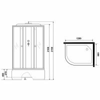 Товар: Душевая кабина Niagara Eco 120x80 R E120/80/40R/MT без гидромассажа - фото 16 Душевая кабина Niagara Eco 120x80 R E120/80/40R/MT без гидромассажа — фото 16, Душевые кабины
