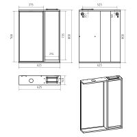 Товар: Зеркало со шкафом Brevita Balaton 65 R BAL-04065-03-01П с подсветкой Белое матовое Бежевое матовое - фото 6 Зеркало со шкафом Brevita Balaton 65 R BAL-04065-03-01П с подсветкой Белое матовое Бежевое матовое — фото 6, Мебель для ванной