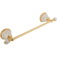 Полотенцедержатель Migliore Olivia 17531 Золото Белый — фото 1, Полотенцедержатели