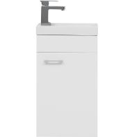 Тумба с раковиной Aquanet Нота 40 R 254037 подвесная Белая — фото 2, Тумбы с раковиной