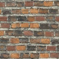 Обои RASCH Factory Style 969511 Винил на флизелине (1,06*10,05) Красный/Коричневый, Кирпич — фото 1, Обои для стен