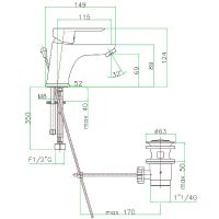 Товар: Смеситель для раковины Webert Sax Evolution SE830102560 Черный матовый - фото 5 Смеситель для раковины Webert Sax Evolution SE830102560 Черный матовый — фото 5, Смесители