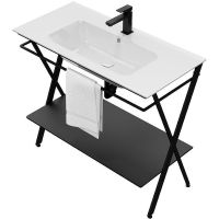 Товар: Консоль под раковину Kerama Marazzi Piano Next 95 PIA.N.95\BLK Черная матовая - фото 4 Консоль под раковину Kerama Marazzi Piano Next 95 PIA.N.95\BLK Черная матовая — фото 4, Мебель для ванной