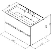 Товар: Тумба с раковиной Aquanet Алвита 80 238368 подвесная Белый глянец - фото 5 Тумба с раковиной Aquanet Алвита 80 238368 подвесная Белый глянец — фото 5, Тумбы с раковиной