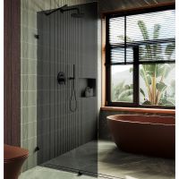 Товар: Душевая перегородка Maybah Glass MGD-275-6 890x1950 коннектор стена-стекло Черный стекло графитовое - фото 1 Душевая перегородка Maybah Glass MGD-275-6 890x1950 коннектор стена-стекло Черный стекло графитовое — фото 1, Душевые перегородки