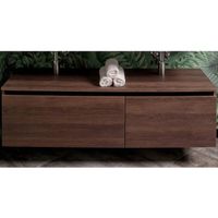 Тумба Boheme Armadi Art Flat Vallessi Uno-S 140 897-140-D подвесная Dark oak — фото 1, Мебель для ванной