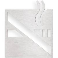 Табличка Курить запрещено Bemeta Hotel 111022052 Хром — фото 1, Таблички для санузла и общественных мест