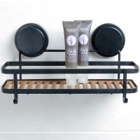 Полка корзина Fixsen Magic Wood FX-930B-1 Черная матовая Дерево — фото 2, Полки для ванной и душа