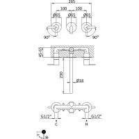 Товар: Смеситель для раковины Cezares Leaf LEAF-BLI3L-L-SR Sunrise - фото 7 Смеситель для раковины Cezares Leaf LEAF-BLI3L-L-SR Sunrise — фото 7, Смесители для раковины