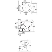 Товар: Унитаз Globo Paestum PA002.BI приставной без сиденья - фото 7 Унитаз Globo Paestum PA002.BI приставной без сиденья — фото 7, Унитазы
