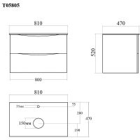 Товар: Тумба под раковину Bond Cube 80 T05805 подвесная Белая матовая - фото 20 Тумба под раковину Bond Cube 80 T05805 подвесная Белая матовая — фото 20, Тумбы под раковину