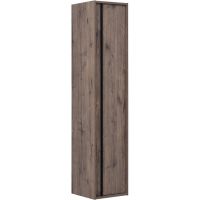 Шкаф пенал Aquanet Lino 35 253914 подвесной Дуб веллингтон — фото 1, Пеналы для ванной комнаты