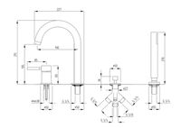Товар: Смеситель на борт ванны Migliore Fortis 31556 (18651) Хром - фото 2 Смеситель на борт ванны Migliore Fortis 31556 (18651) Хром — фото 2, Смесители