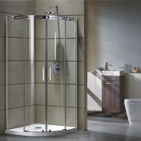 Душевой уголок Grossman GR-4100 190x100 профиль Хром стекло прозрачное — фото 1, Душевые уголки