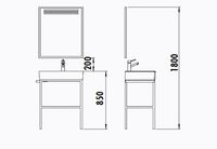 Товар: Тумба с раковиной Creavit Arya 68 AR065-M+AR065 Черная - фото 8 Тумба с раковиной Creavit Arya 68 AR065-M+AR065 Черная — фото 8, Мебель для ванной
