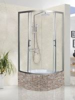 Душевой уголок WeltWasser WW500 С 90х90 10000012446 профиль Хром стекло прозрачное — фото 2, Душевые уголки четверть круга