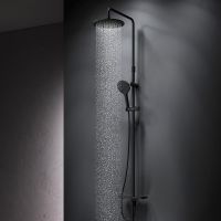 Душевая система AM.PM Like F0780222 Черная матовая — фото 9, Душевые стойки