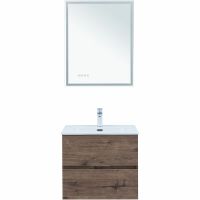 Тумба под раковину Aquanet Алвита New 60 334184 подвесная Дуб веллингтон табак — фото 6, Тумбы под раковину