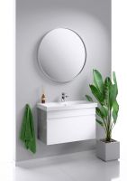 Тумба под раковину Aqwella Smart 80 SRT0108BS подвесная Бетон светлый — фото 4, Мебель для ванной