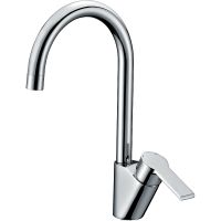 Смеситель для кухни Koller Pool Kvadro Arc KA0500 Хром — фото 1, Смесители