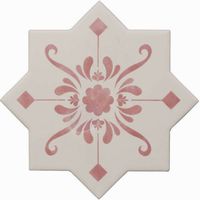 Керамогранит Cevica Beсolors Star Dec. Stencil Coral CV67389 13,25х13,25 см — фото 1, Керамогранит