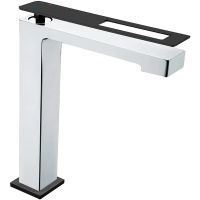 Смеситель для раковины Boheme Q 142-CRB Хром Черный — фото 2, Смесители