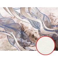 Фреска Ortograf Misto 33980 Фактура флок FLK Флизелин (3,6*2,7) Бежевый/Синий, Абстракция — фото 1, Фрески
