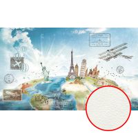 Фреска Ortograf Urban art 33555 Фактура флок FLK Флизелин (5*3) Разноцветный, Архитектура/Небо — фото 1, Фрески