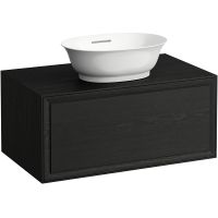 Тумба под раковину Laufen New Classic 78 4.0601.1.085.628.1 подвесная Черный дуб — фото 1, Мебель для ванной