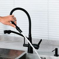 Смеситель для кухни Gappo G4398-16 Черный матовый — фото 3, Смесители для кухни