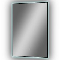 Зеркало Континент Amer 600х1000 ЗЛП1526 с подсветкой Черное с бесконтактным выключателем — фото 4, Зеркала в ванную комнату