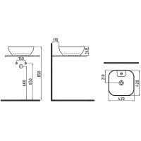Товар: Раковина-чаша Bien Motto 42 MTLG04201FD1W5000 Белая - фото 4 Раковина-чаша Bien Motto 42 MTLG04201FD1W5000 Белая — фото 4, Раковины