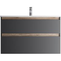 Тумба под раковину AM.PM X-Joy 100 M85AFHX1002BM подвесная Черная матовая — фото 1, Тумбы под раковину