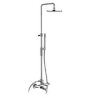 Душевая система Paffoni Birillo ZCOL721LIQCR Хром — фото 1, Душевые стойки