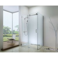 Душевой уголок Berges Gelios 100х80 профиль Хром стекло прозрачное арт-061003 — фото 6, Прямоугольные душевые уголки