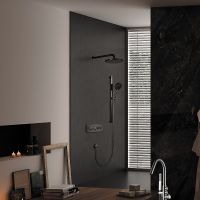 Душевая система Black&White Universe U7646GM 7646GM с термостатом Gun Metal — фото 5, Душевое оборудование. Душевая программа